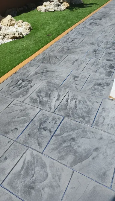 Suelo de hormigón impreso en Madrid