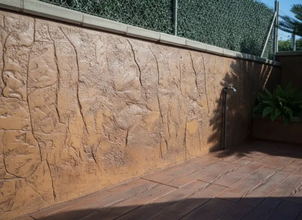 Hormigón impreso vertical